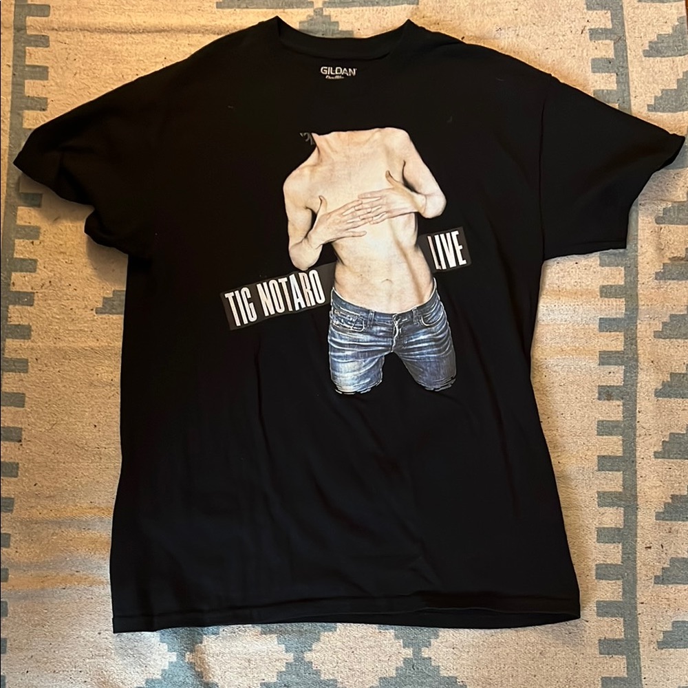 Gildan Black Tig Notaro Live T-Shirt